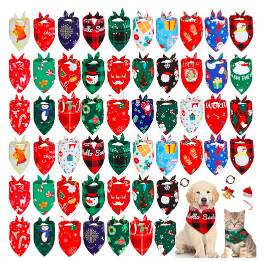 Custom Christmas And Holiday Dog Bandanas For Essas!