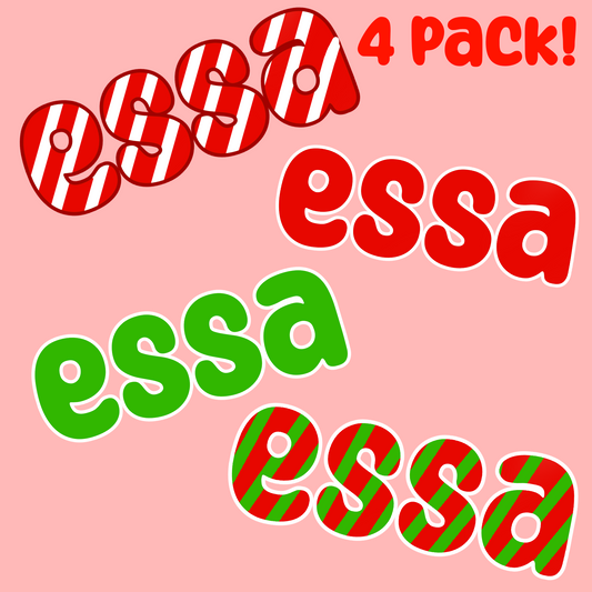 Essa Stickers! 4 pk | CHRISTMAS 🎄☃️